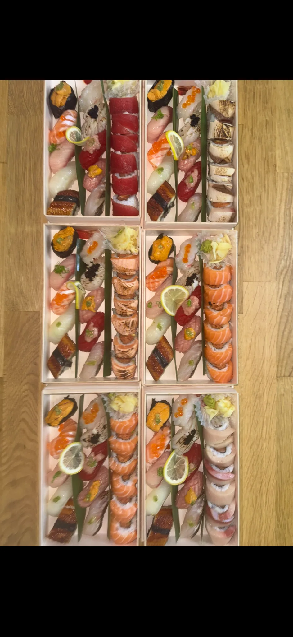 Fresh sushi prepared for a private Atlanta party